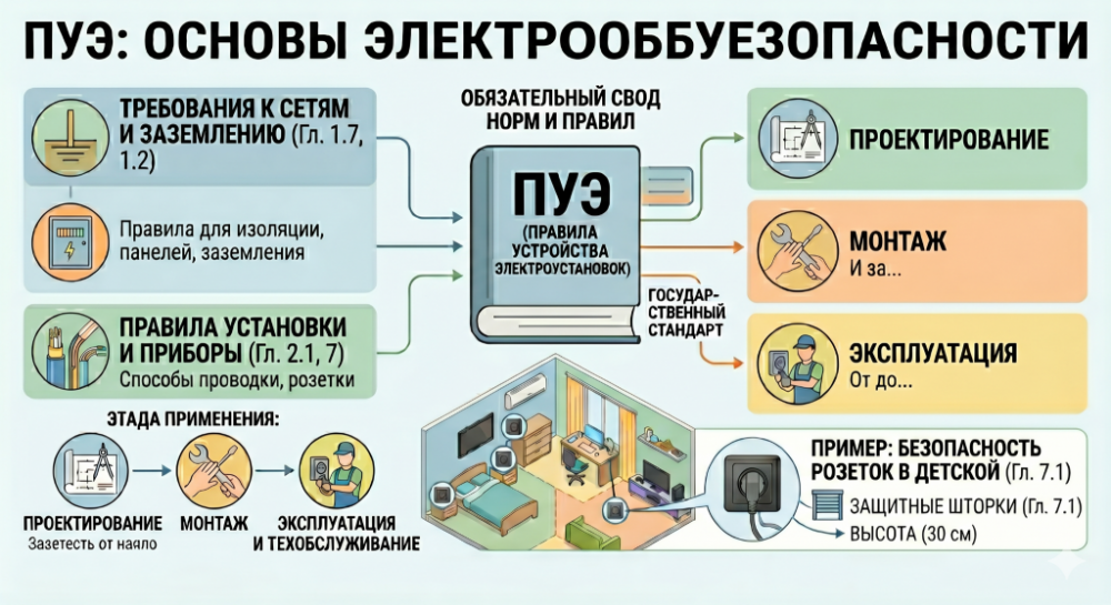 Что такое ПУЭ в электрике?